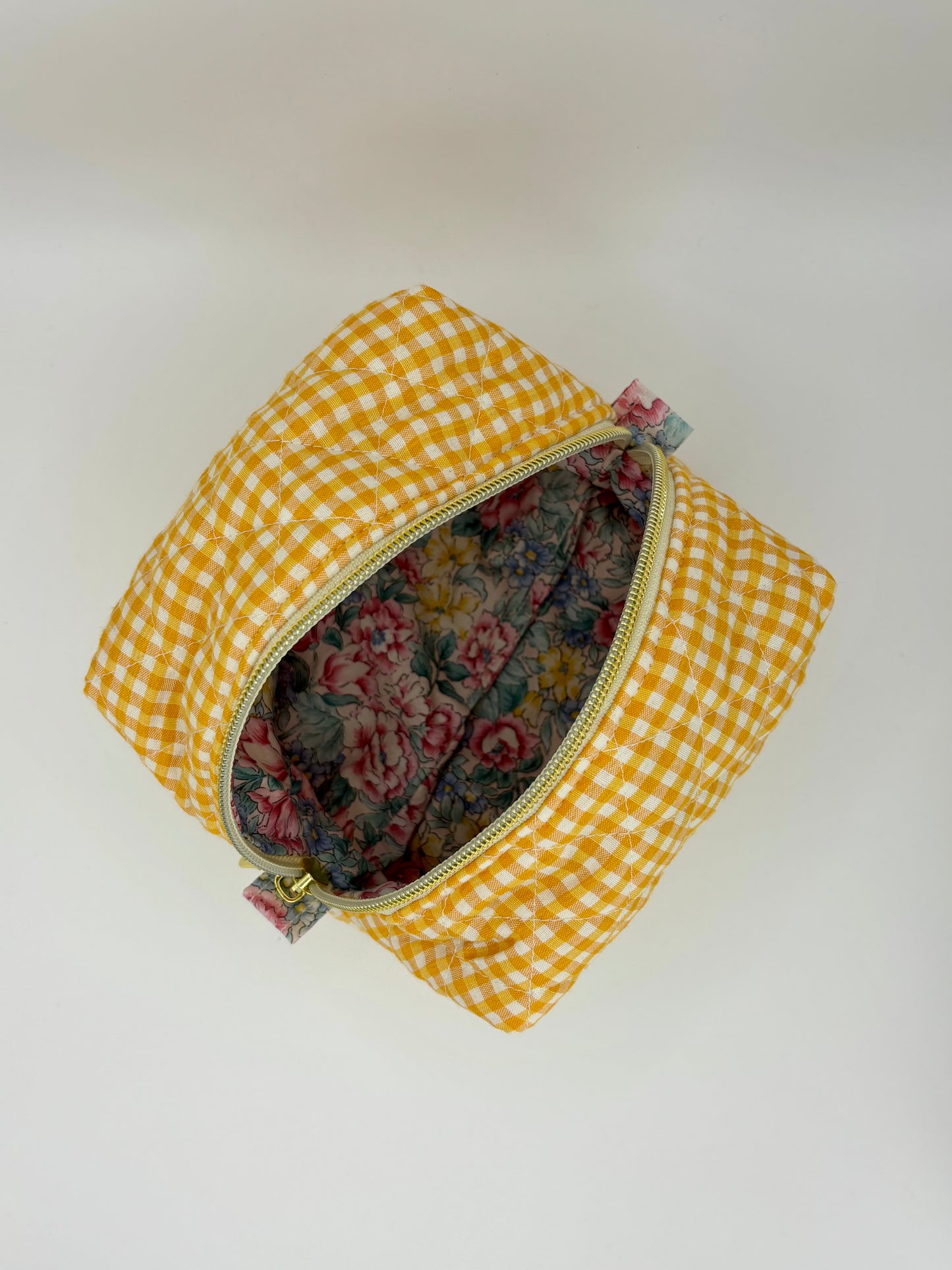 Picnic Plans Quilted Makeup Bag