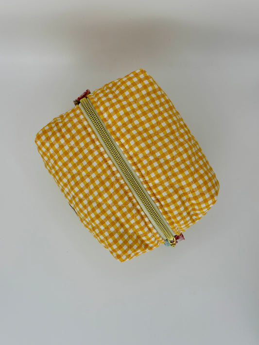 Picnic Plans Quilted Makeup Bag