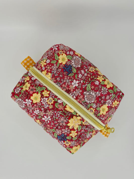 Summer Harvest Quilted Makeup Bag