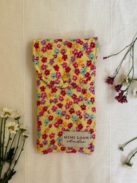 Pocketful of Sunshine Quilted Sunglasses Case