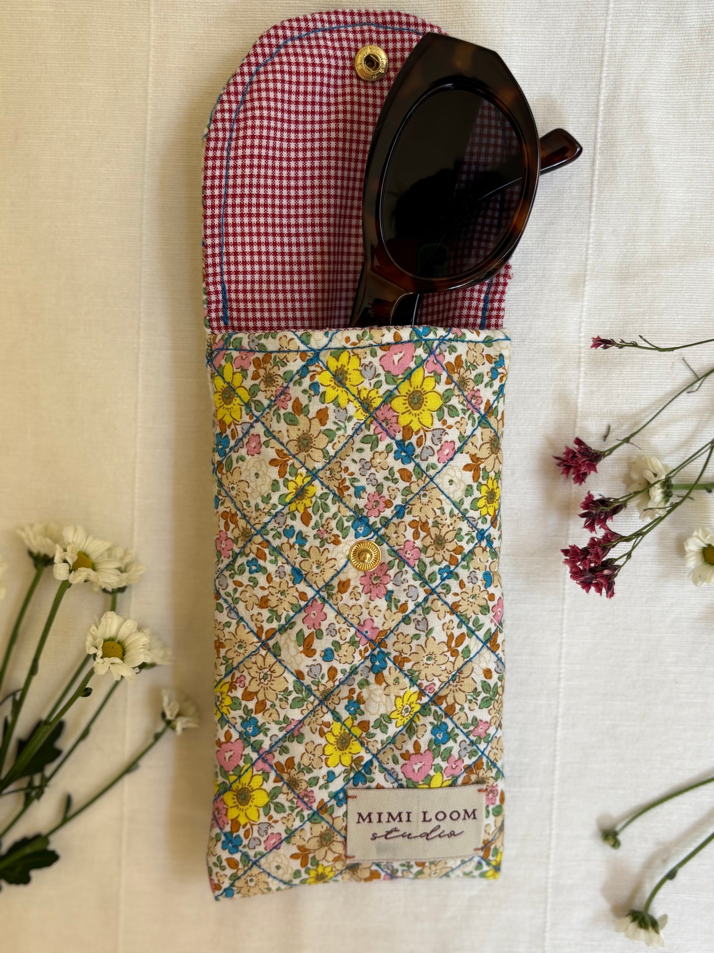 Countryside Crush Quilted Sunglasses Case