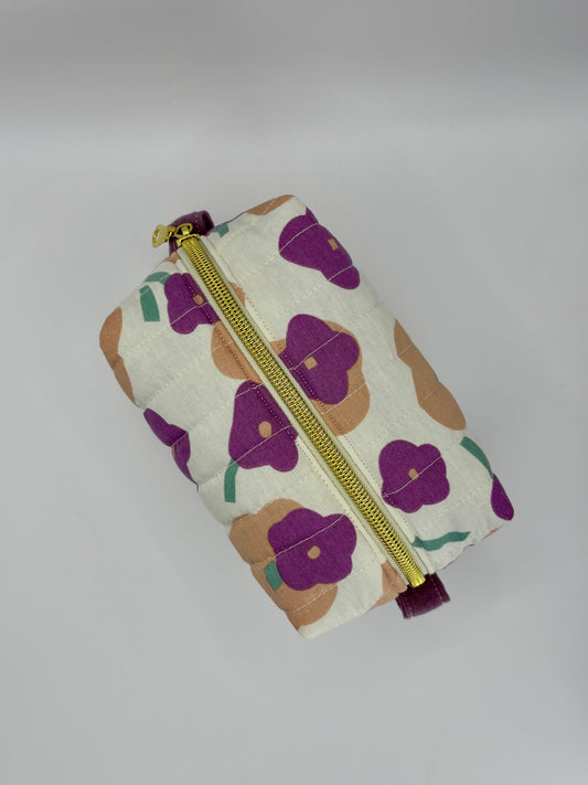 Groovy Baby Quilted Makeup Bag