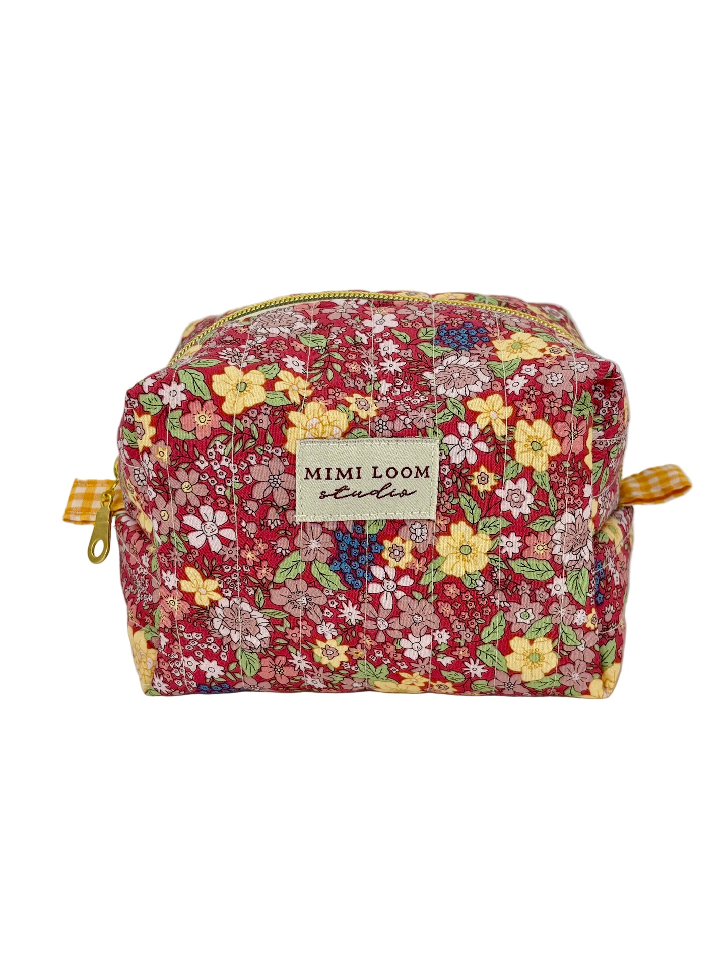 Summer Harvest Quilted Makeup Bag