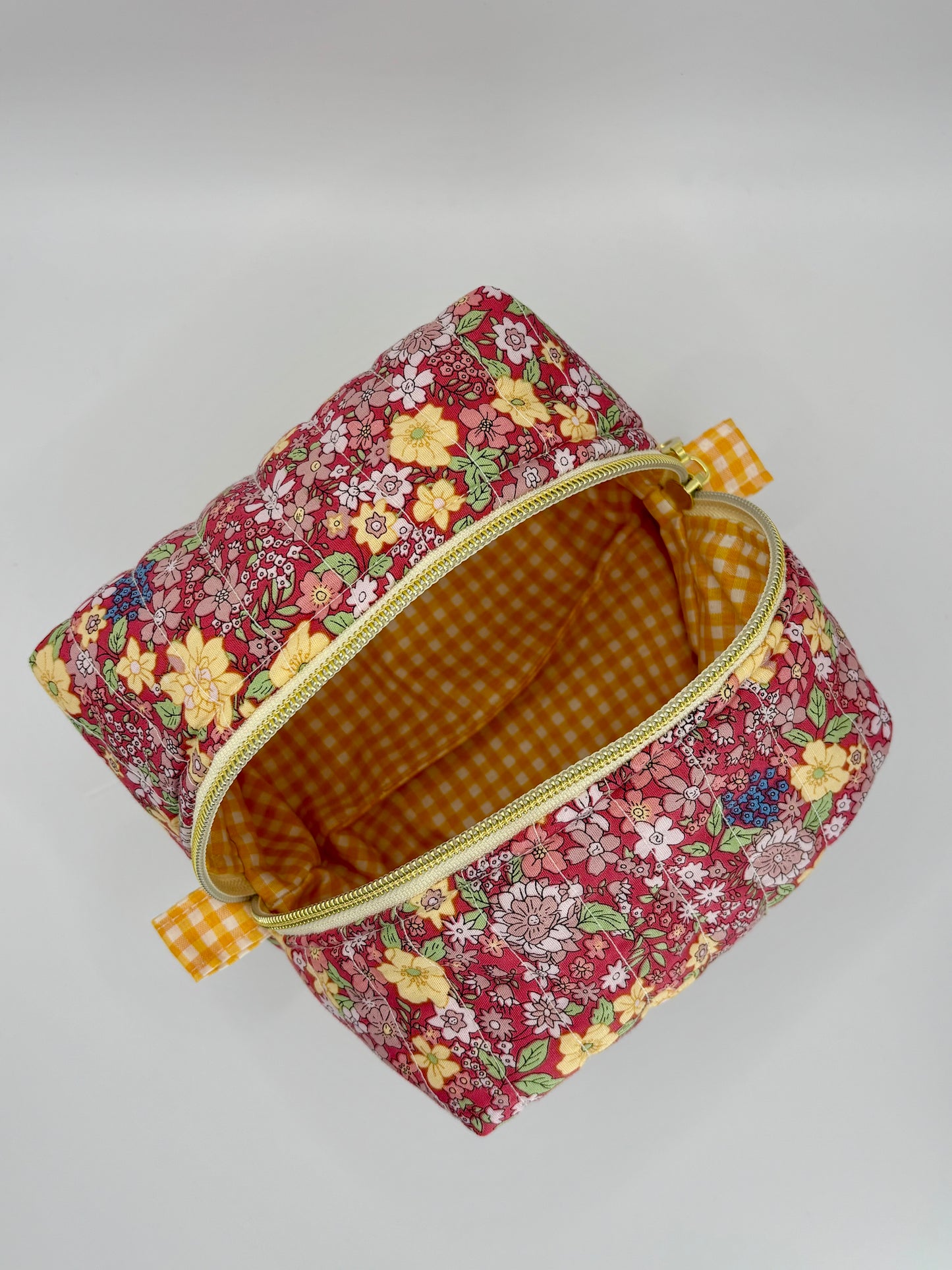 Summer Harvest Quilted Makeup Bag