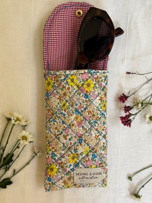Countryside Crush Quilted Sunglasses Case