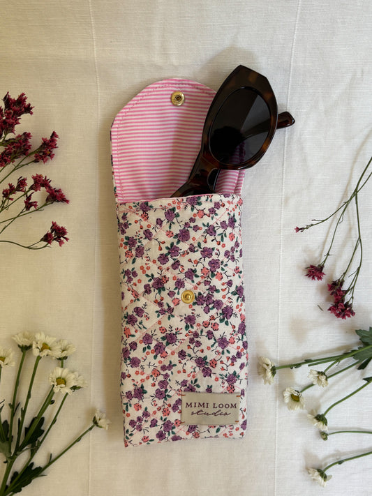 Throwing Shade (Sweetly) Quilted Sunglasses Case