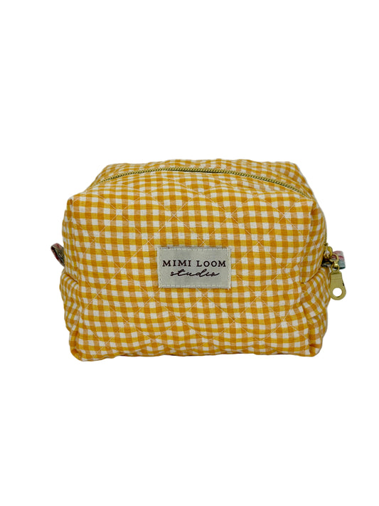 Picnic Plans Quilted Makeup Bag