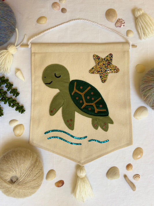 🐢 Tilly the Turtle – Felt Wall Hanging